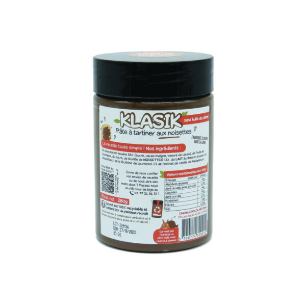Pâte à Tartiner Klassik Chocolat au Lait Noisettes – Image 2