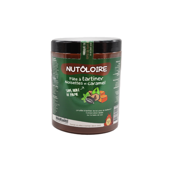 pâte à tartiner chocolat lait noisettes eclats de caramel