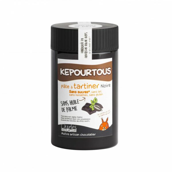Pâte à Tartiner Kepourtous Chocolat Noir sans sucre