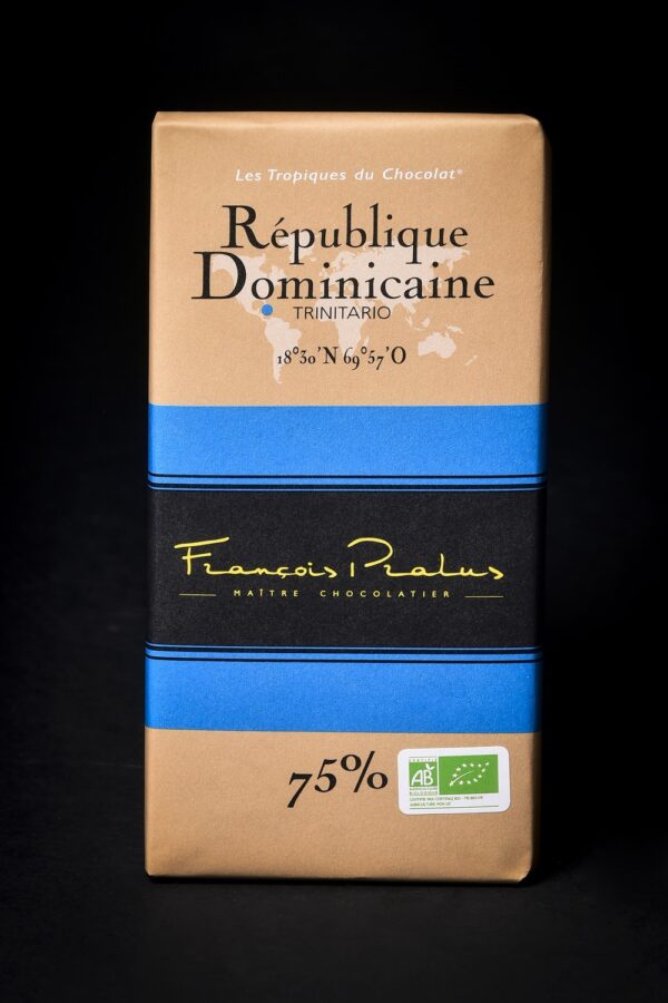 Pralus tablette Chocolat Noir 75% République Dominicaine – Image 2