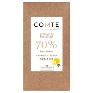 Comte Tablette noir 70% Equateur et zeste de citron