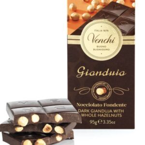 Tablette Venchi  Chocolat Noisette Gianduja Noir 95 g